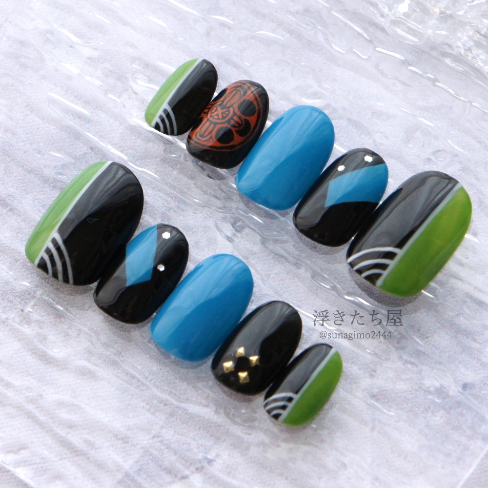 【松井江】刀剣乱舞 松井江イメージネイルチップ(戦闘衣装)