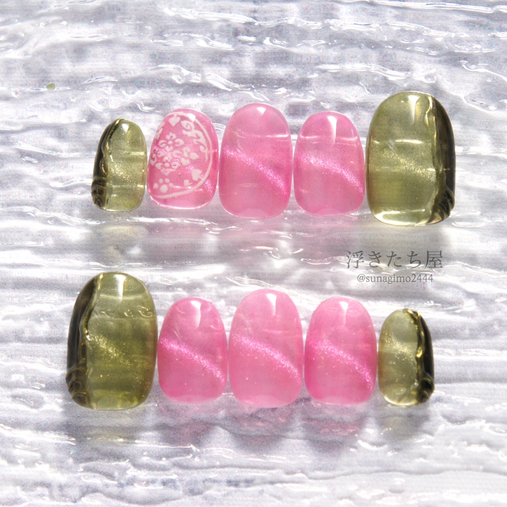 【村雲江】刀剣乱舞 村雲江(トパーズピンク)イメージネイルチップ