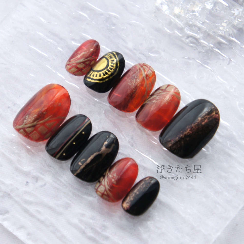 【大倶利伽羅】刀剣乱舞 大倶利伽羅イメージネイルチップ