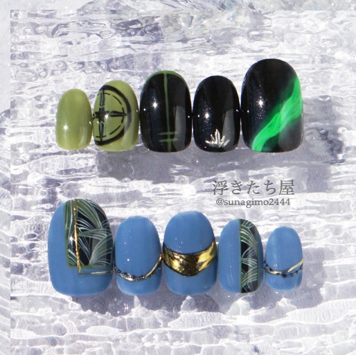 【笹貫】刀剣乱舞 笹貫イメージネイルチップ