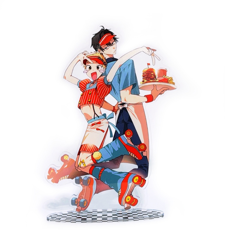 上司＆部下(アメリカンダイナーver)フレーム付きアクリルスタンド