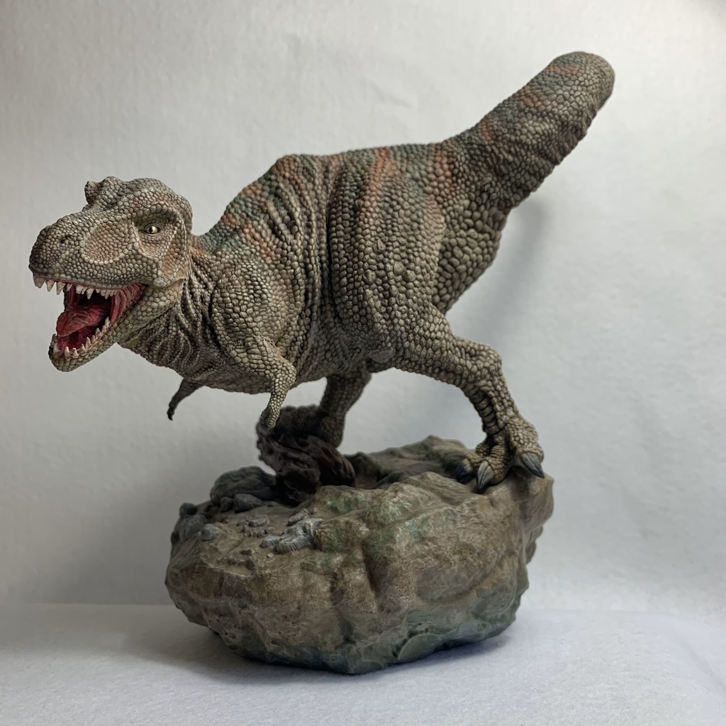 【STLデータ】ティラノサウルス ジオラマ台座付き