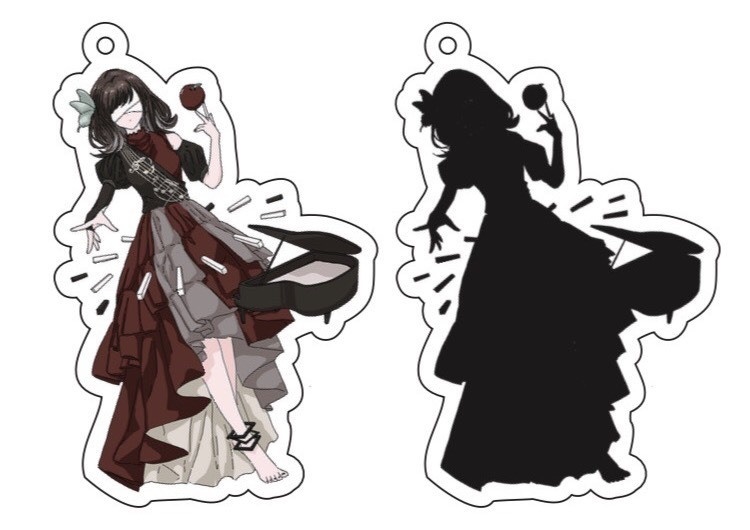 アクリルキーホルダー＜染＞