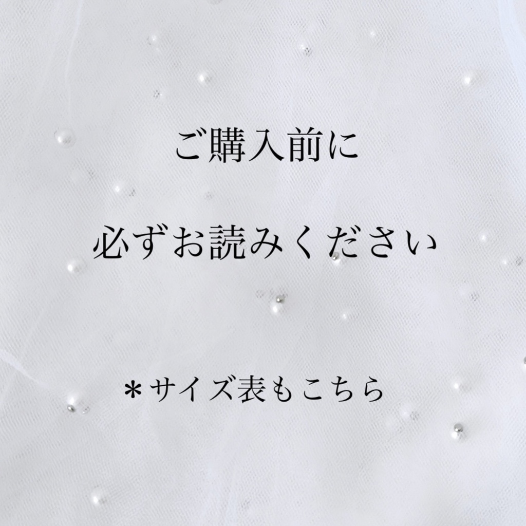 ご購入前に必ずお読みください