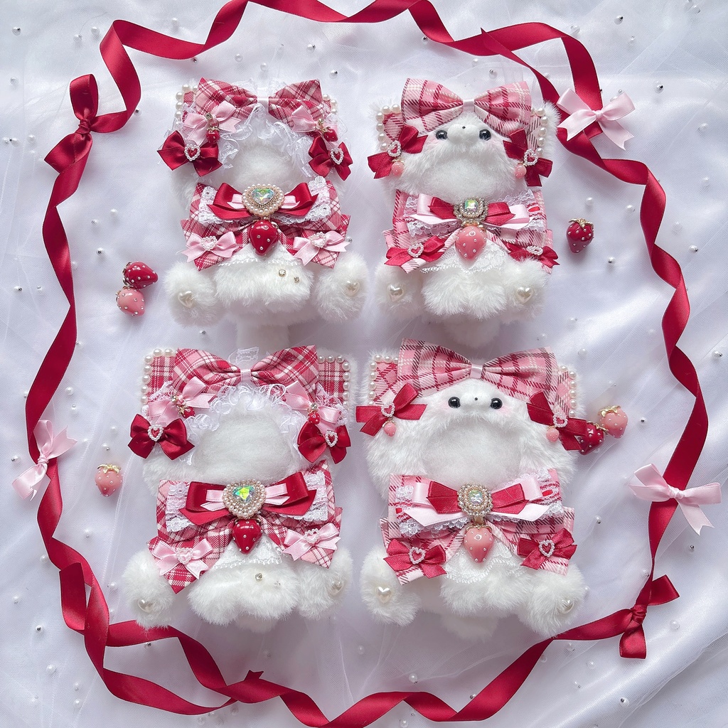 【10~12cm.11~14cm】pink×red strawberry series