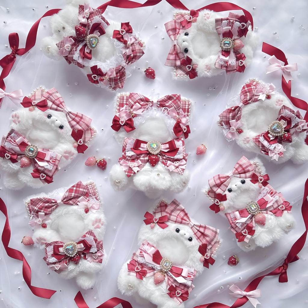 【10~12cm.11~14cm】pink×red strawberry series