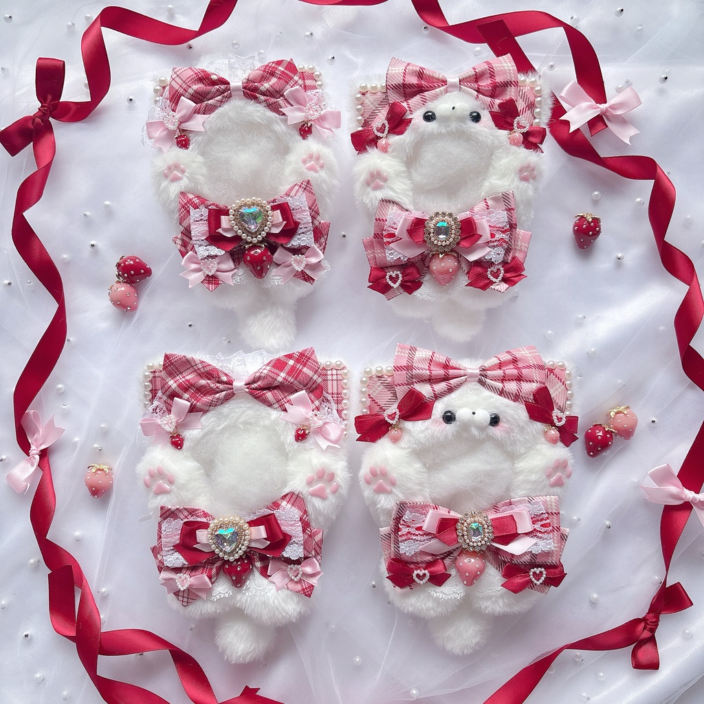 【10~12cm.11~14cm】pink×red strawberry series