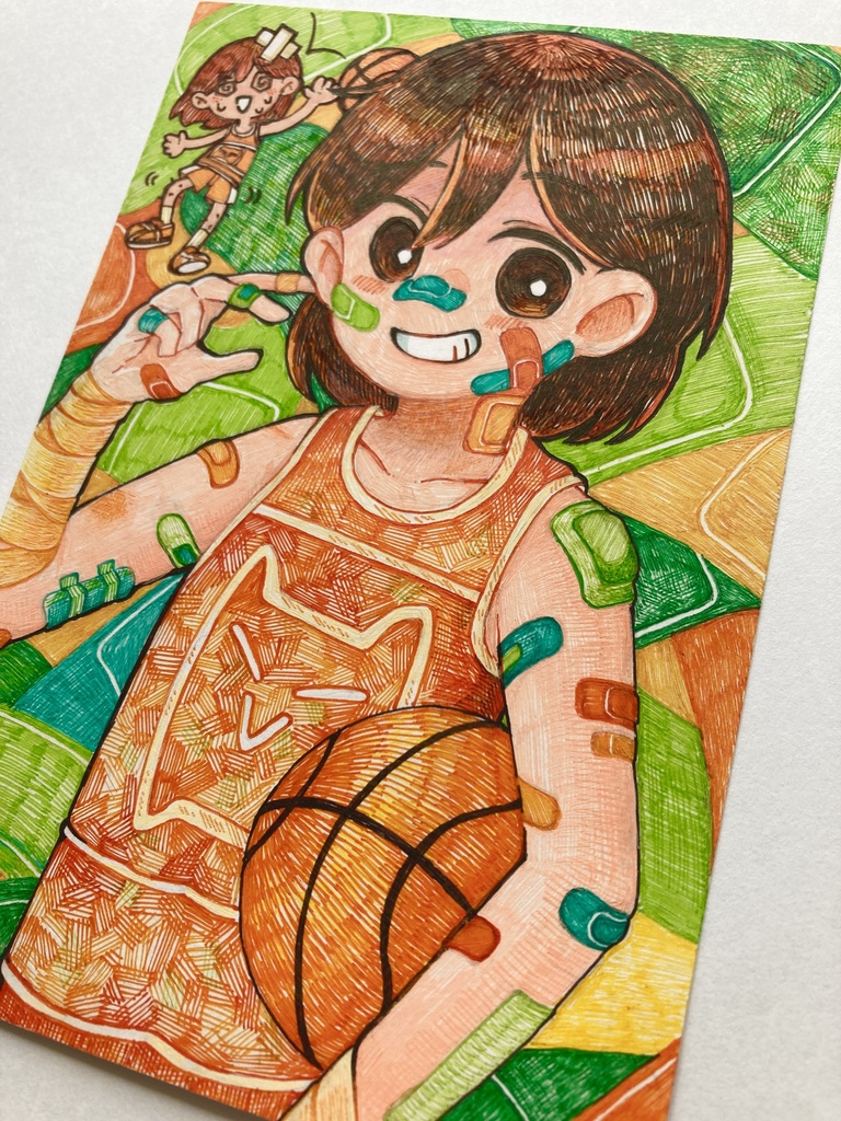 【原画】ポストカード『ばんそうこう』