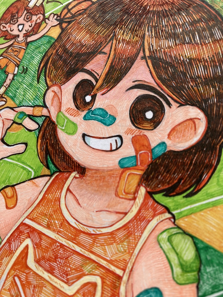 【原画】ポストカード『ばんそうこう』