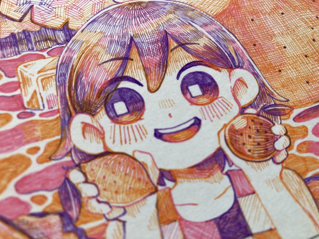 【原画】ポストカード『サンデーイブニング』