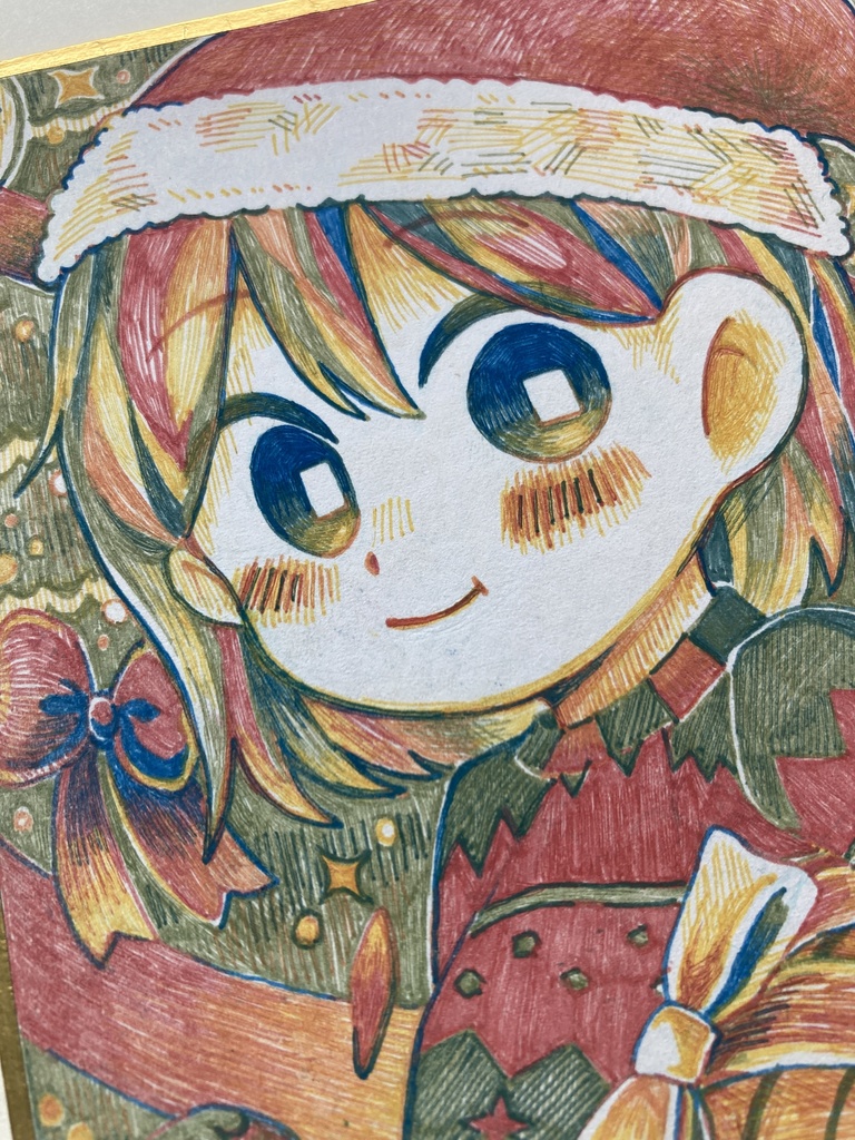 【原画】色紙『クリスマス』