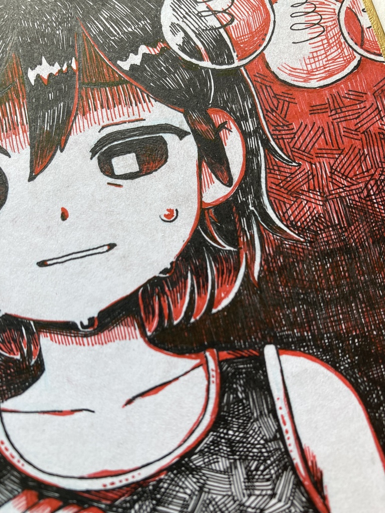 【原画】色紙『ステーキナイフ』