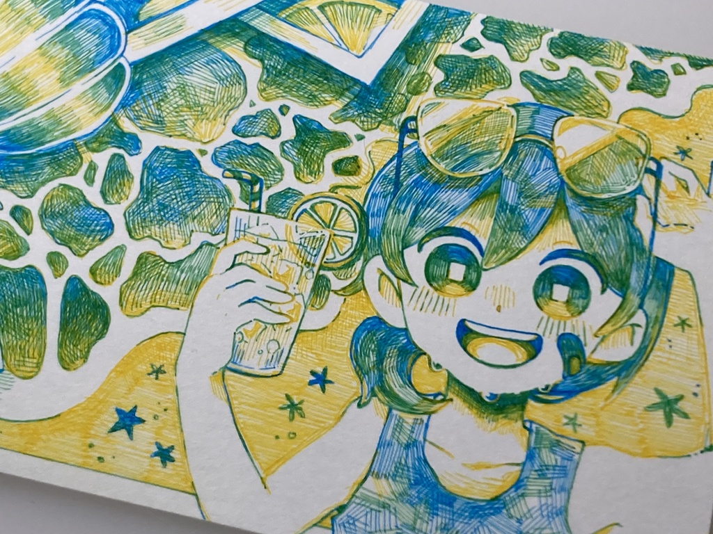 【わけあり品】【原画】ポストカード『サタデーモーニング(B)』