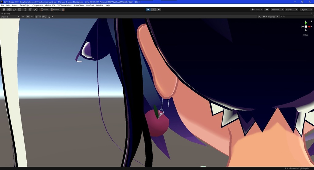 桃ピアス3Dモデル🍑