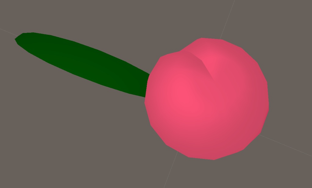 桃ヘアクリップ3Dモデル🍑