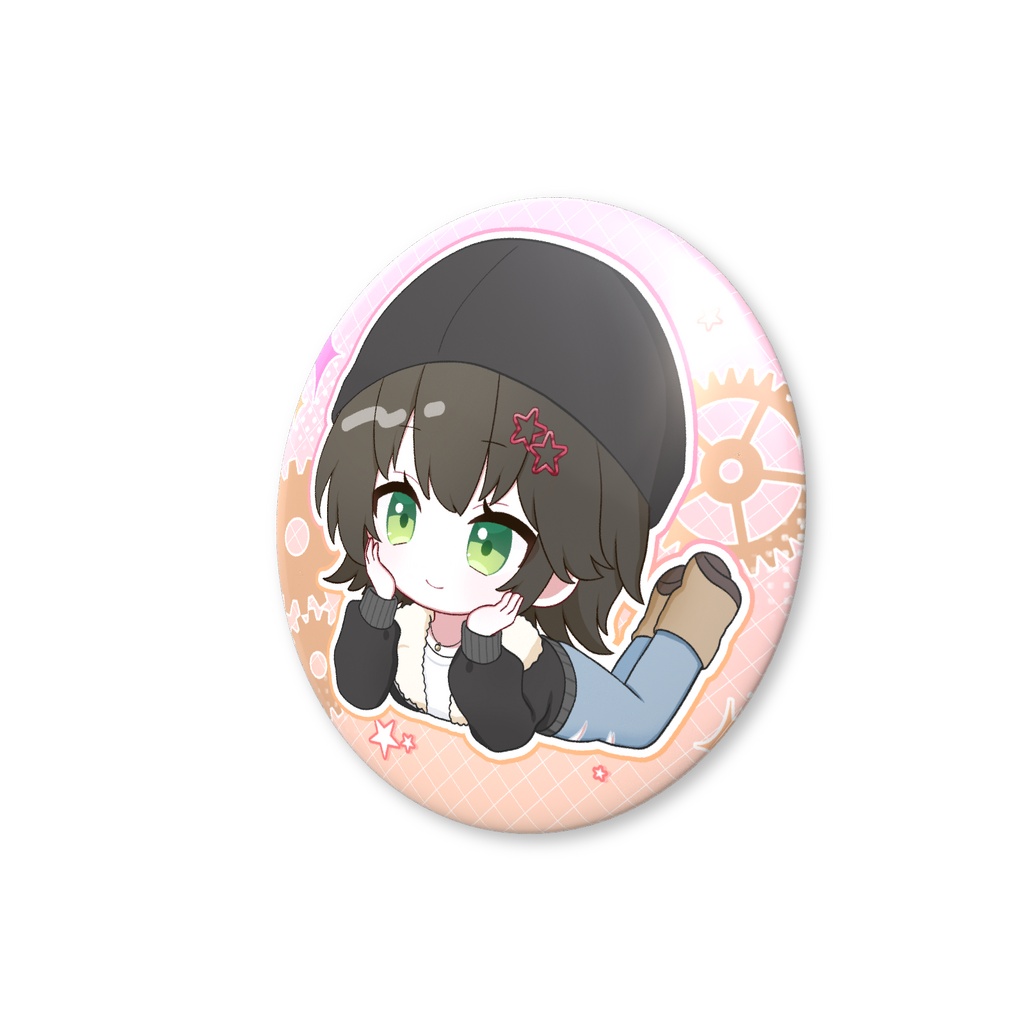 缶バッチ(新色ぷる_寝そべり)
