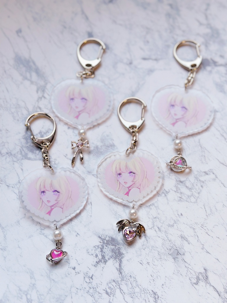 ランダムチャームアクリルキーホルダー