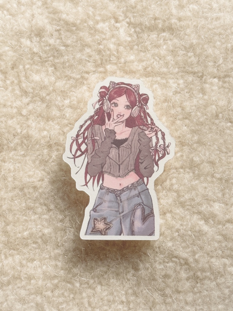 ステッカーY2K Girl