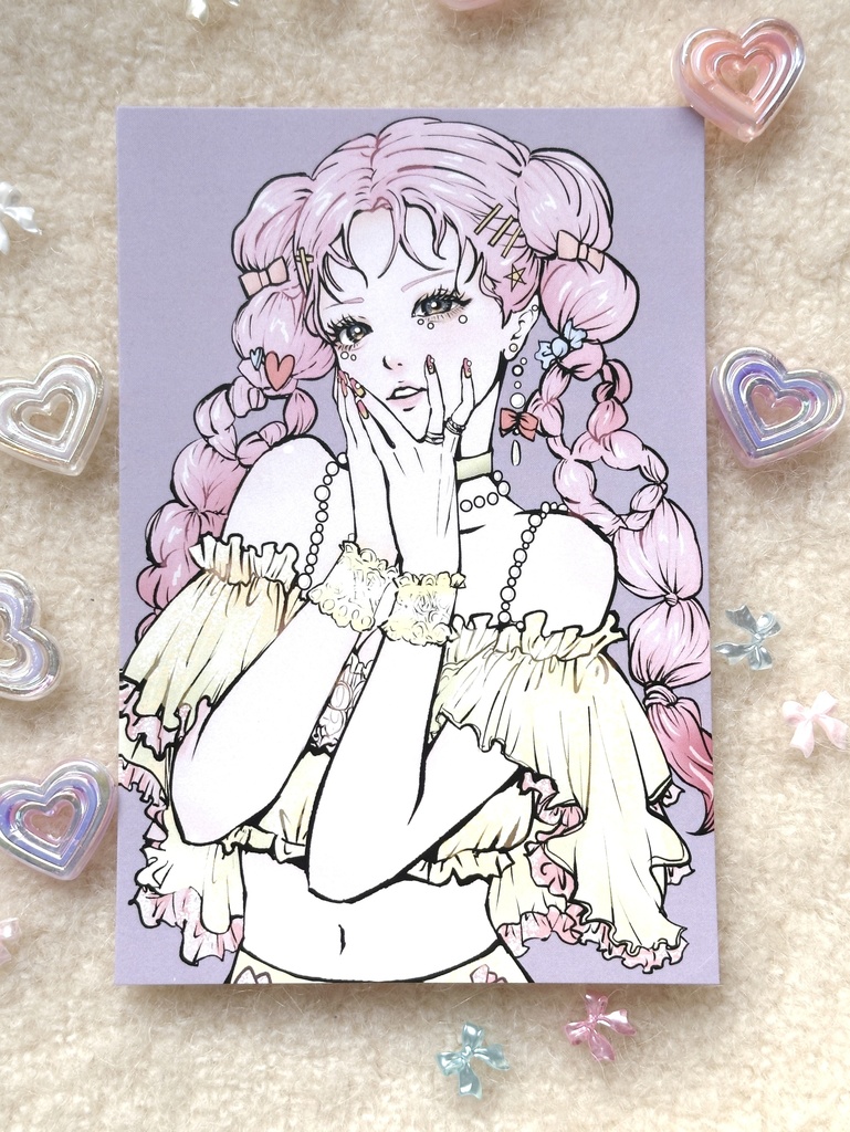 ポストカード「アイドルに憧れて」