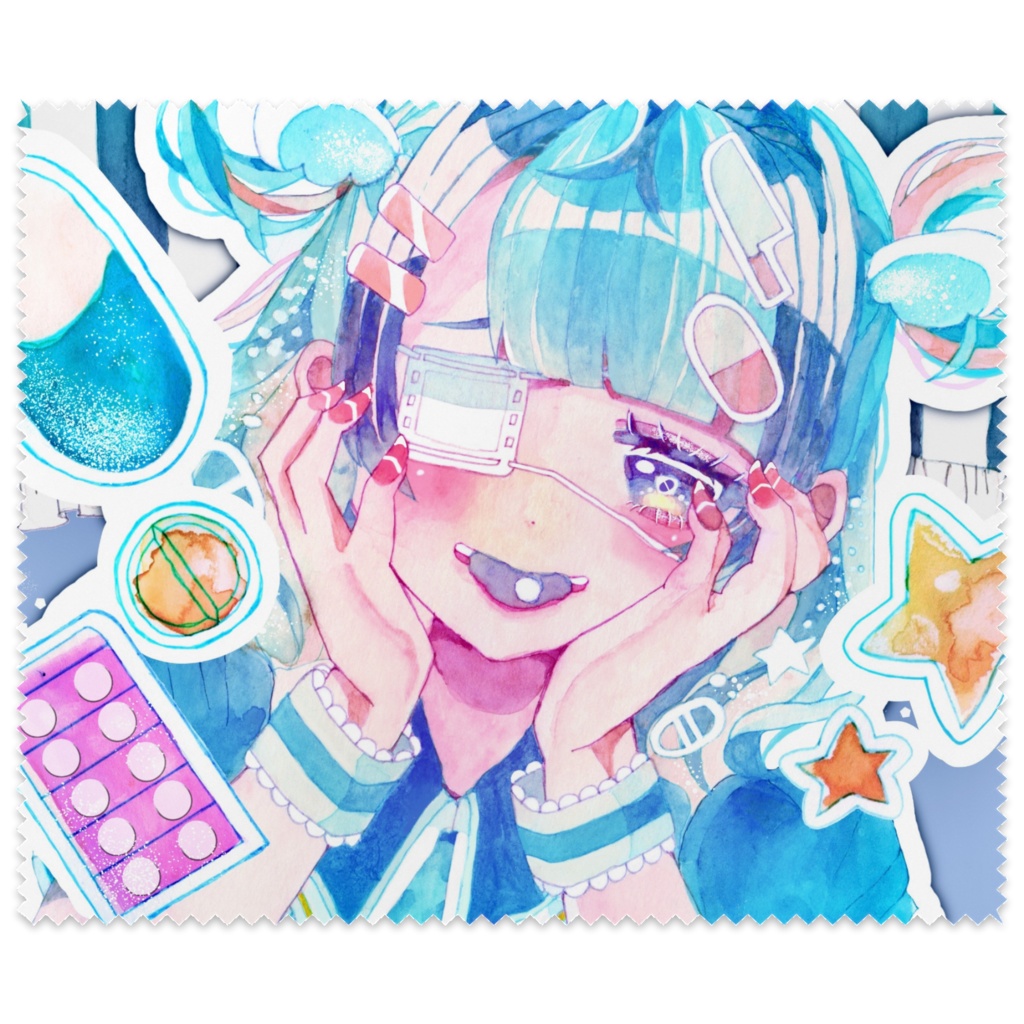 ヘルスインジュリー　メガネ拭き