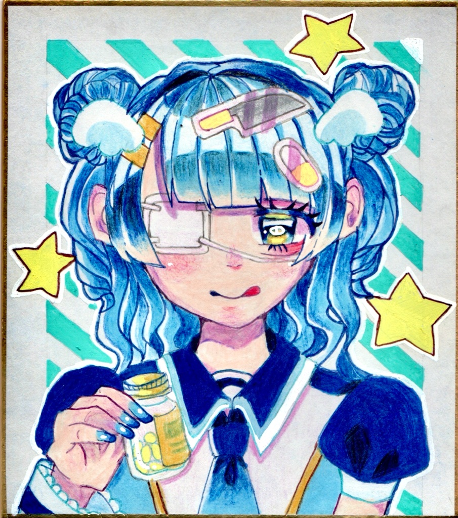 【ミニ色紙】ヘルスインジュリー ‪‪❤︎‬ Miniature colored paper