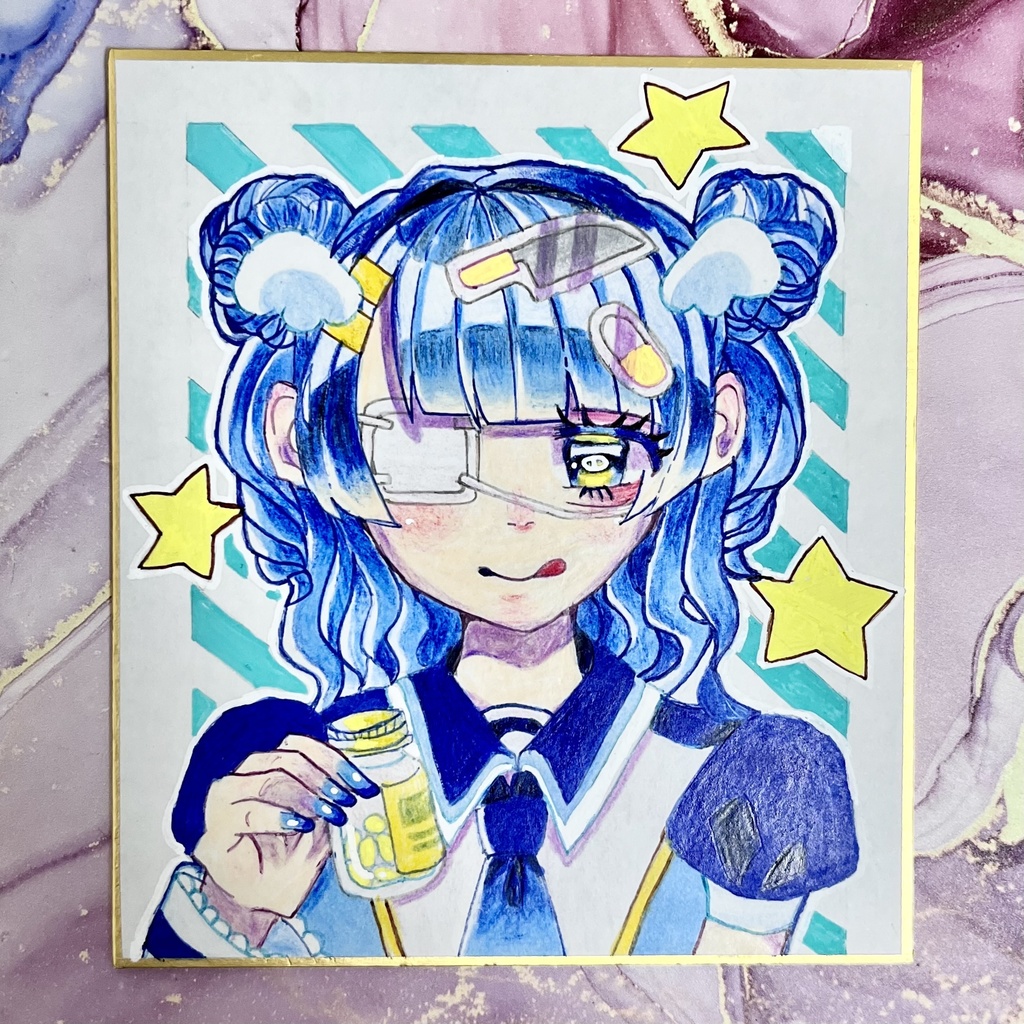 【ミニ色紙】ヘルスインジュリー ❤︎ Miniature colored paper