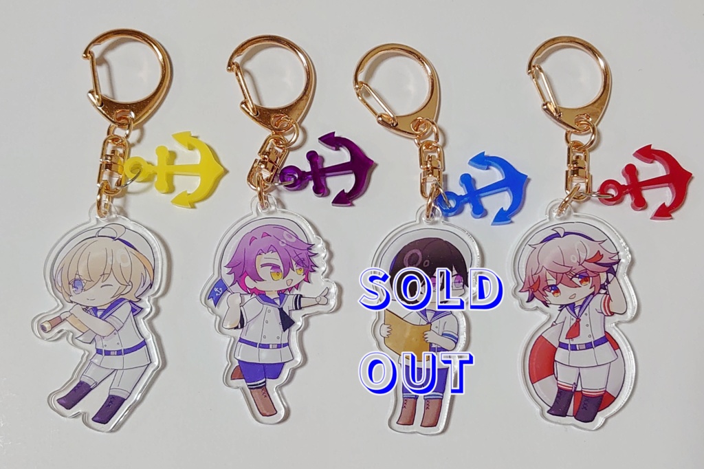 マリンVOLTACTIONアクリルキーホルダー