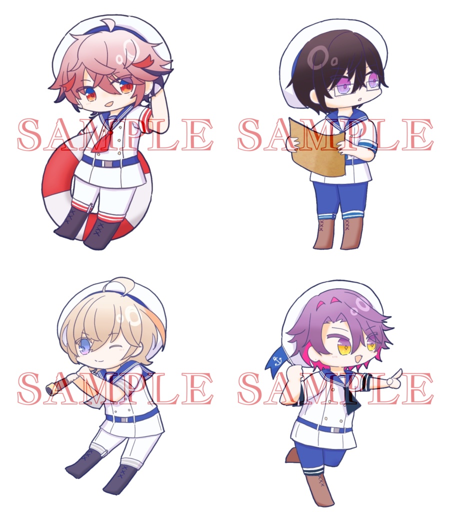 マリンVOLTACTIONアクリルキーホルダー