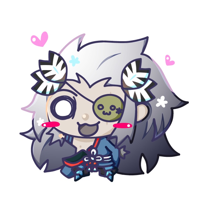 闇ちび津ウッドキーホルダー