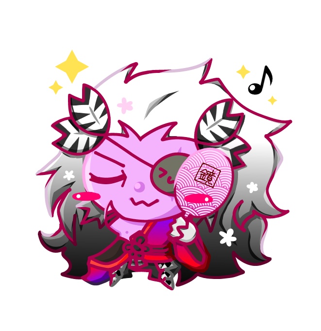 闇ちび津ウッドキーホルダー