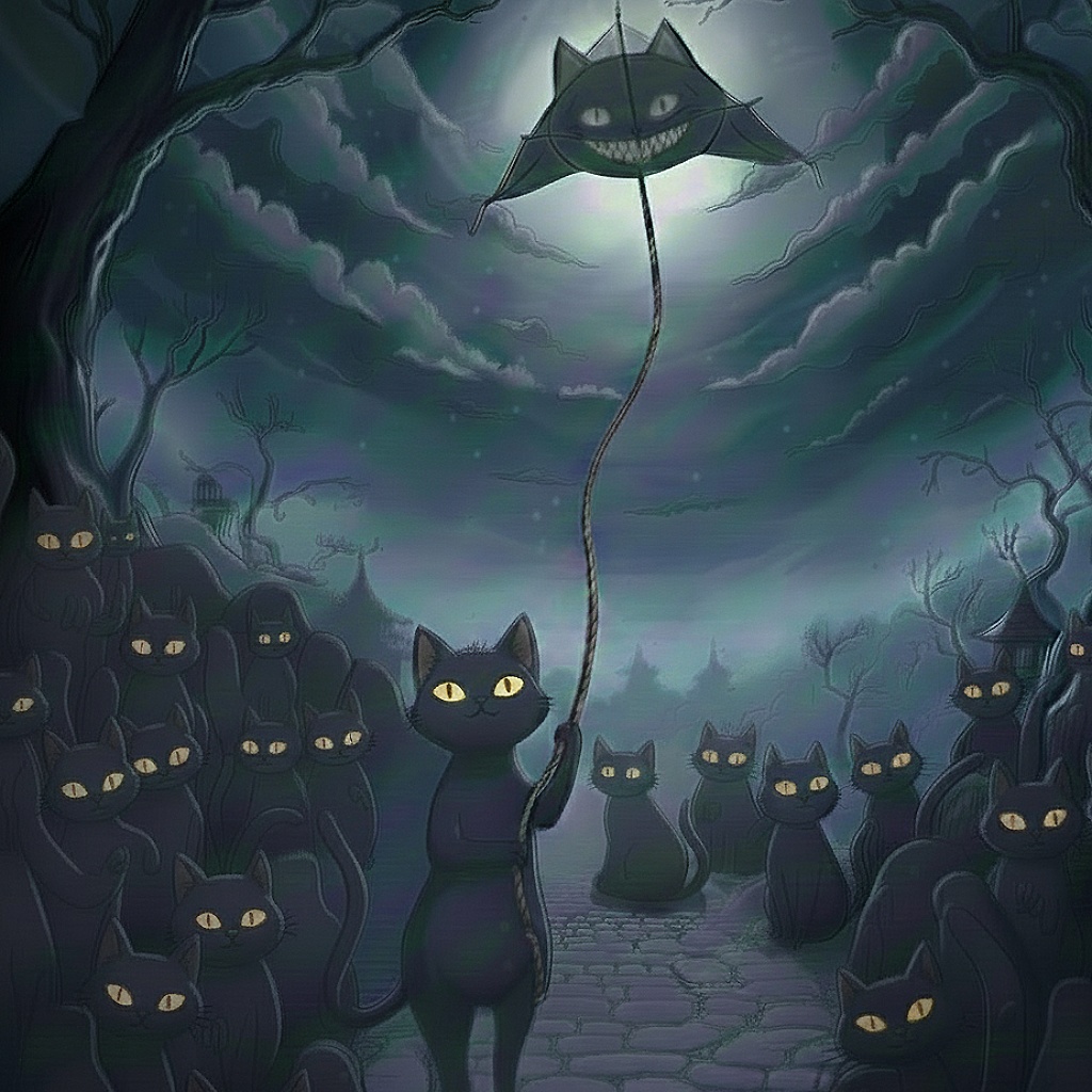 【AI生成/商用OK】呪いのお正月 😈 デスゴメス 和風ホラー画像セット (全8種 / ¥500)