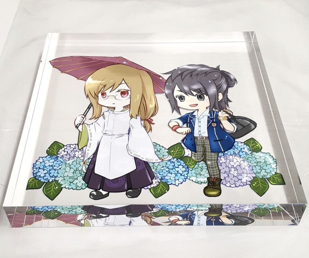 アクリルブロックB_学生&宮司〈小〉