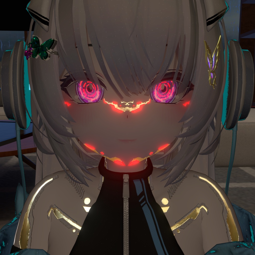 【瑞希ちゃん専用】光る!サイバーアイテクスチャ【8色】/ eye texture