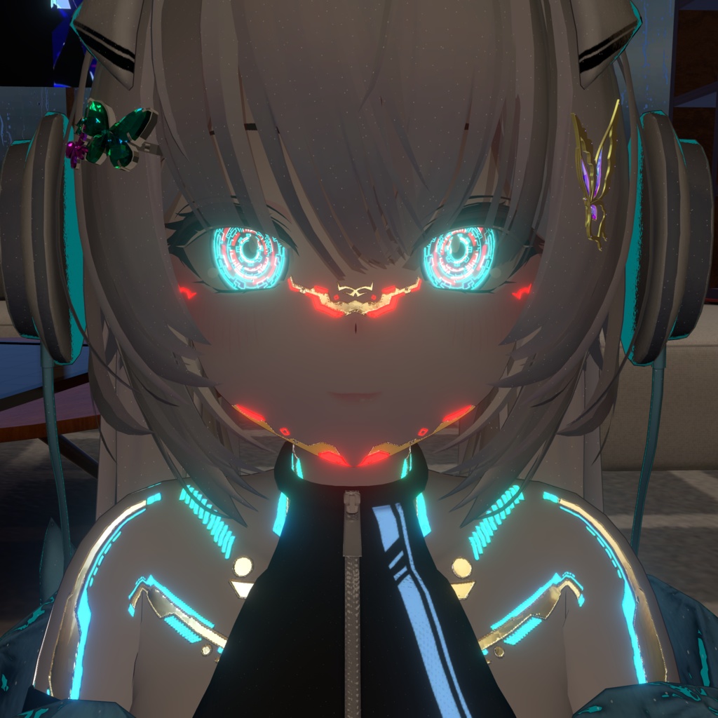 【瑞希ちゃん専用】光る!サイバーアイテクスチャ【8色】/ eye texture