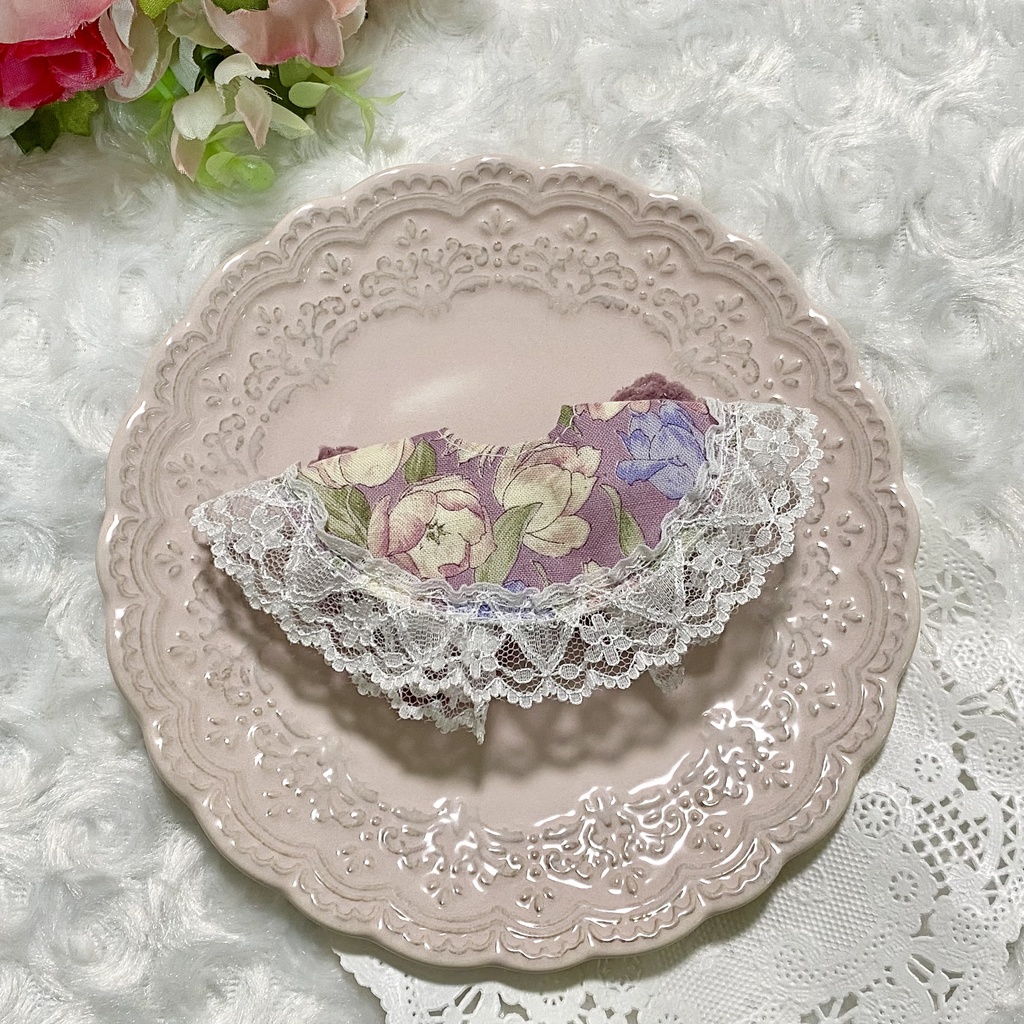 【ぬい服10〜12cm】 きらきら猫耳ニット帽子セット