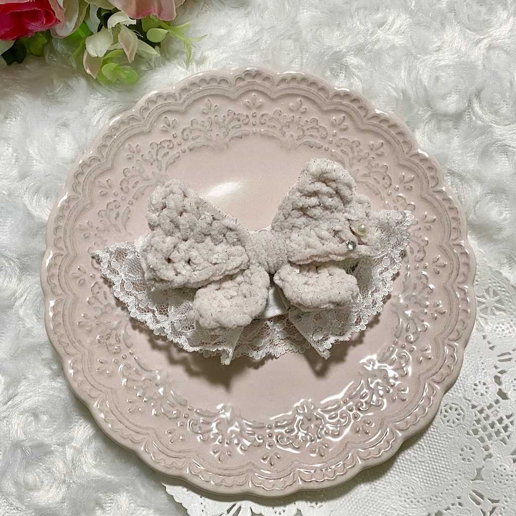 【ぬい服10〜12cm】 きらきら猫耳ニット帽子セット