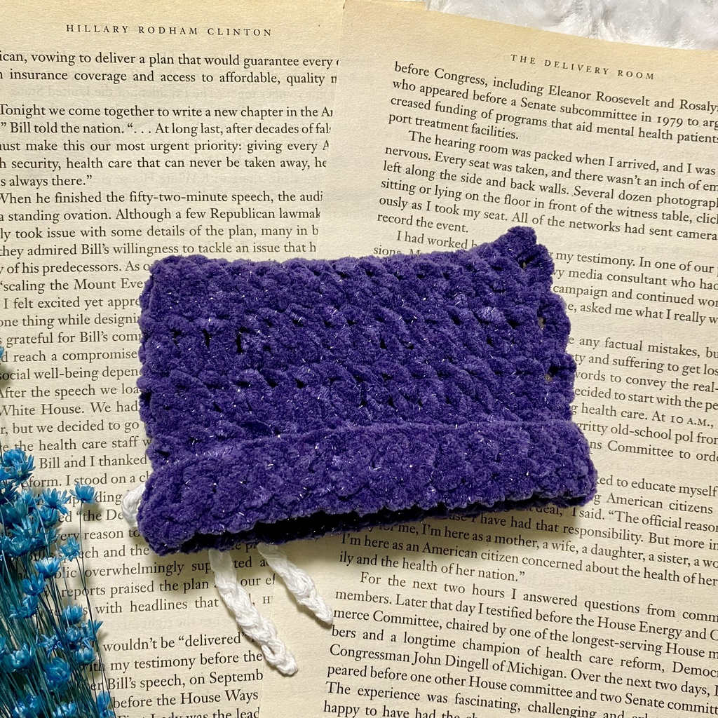 【10〜12cmぬい服】 きらきら猫耳ニット帽子セット