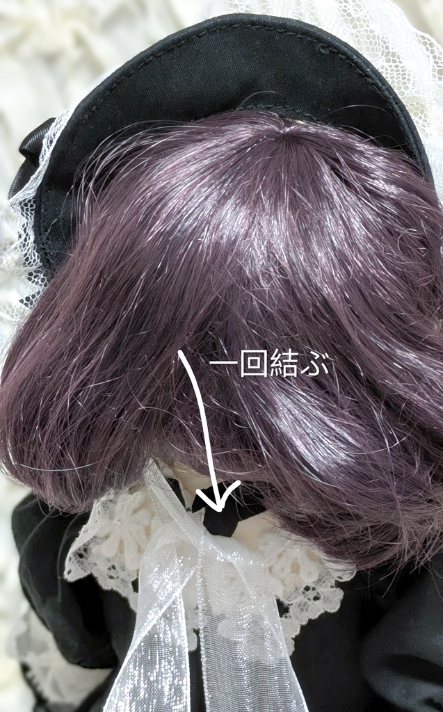 1/4サイズ 　花飾りのワンピース