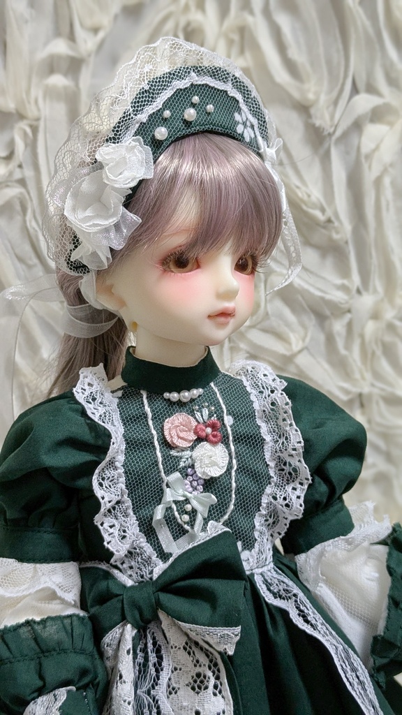 1/4サイズ 　花飾りのワンピース