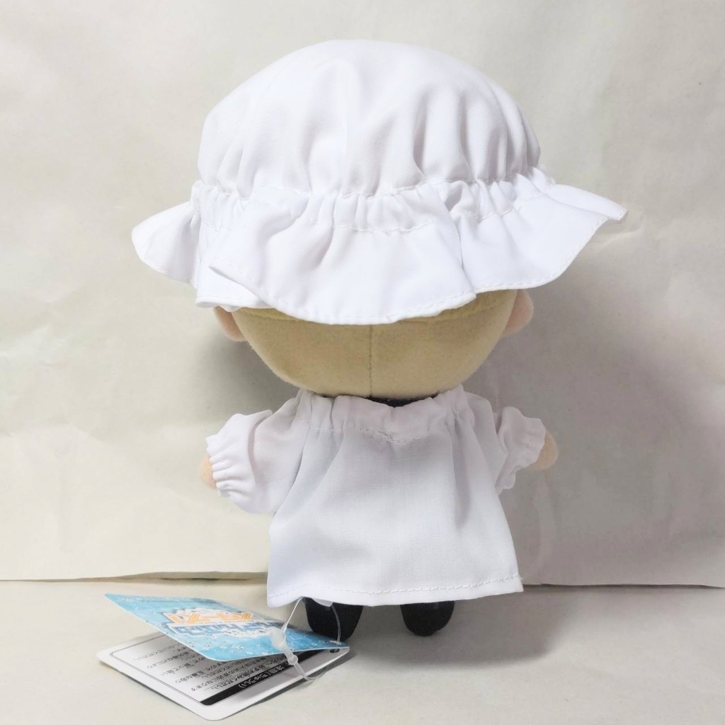 【定番作品】給食当番さん♬白色の割烹着と帽子♬ぬいぐるみ服♬ぬい服【16cmぬいぐるみ用】