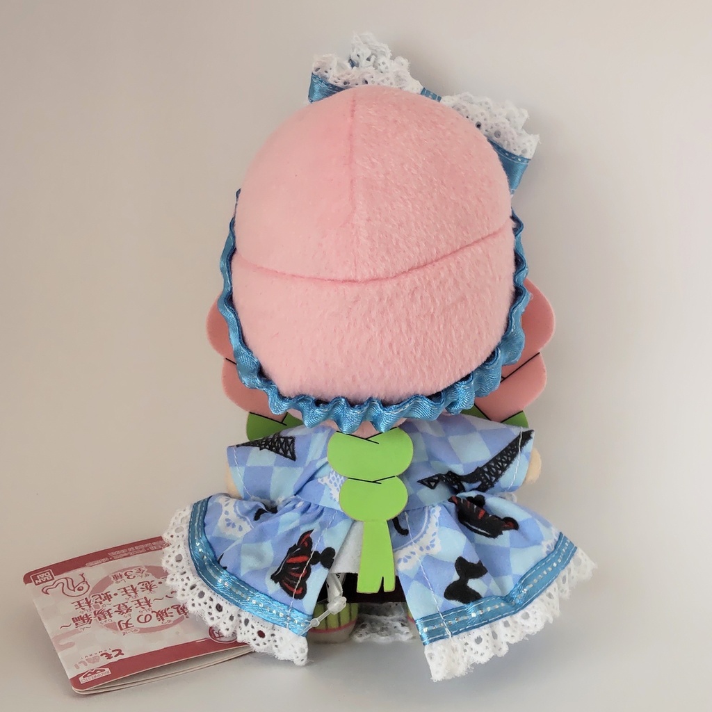 【定番作品】アリスちゃんのワンピースドレス&リボンヘアバンド♬ブルー♬水色【16cmぬいぐるみ用】