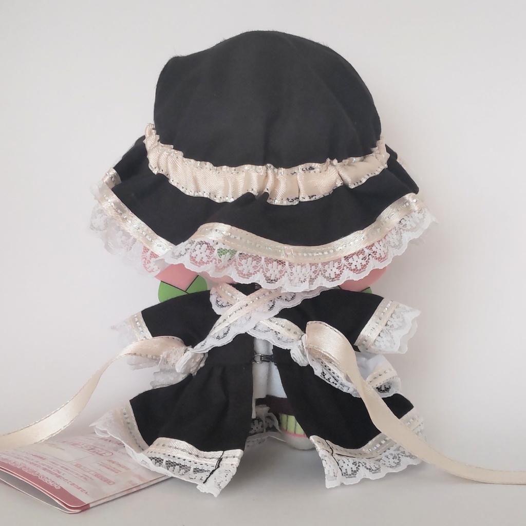 【16cmぬいぐるみ用】クラシカルなメイドさん♬クリームのリボン♬メイド服【ぬいぐるみ服・ぬい服】