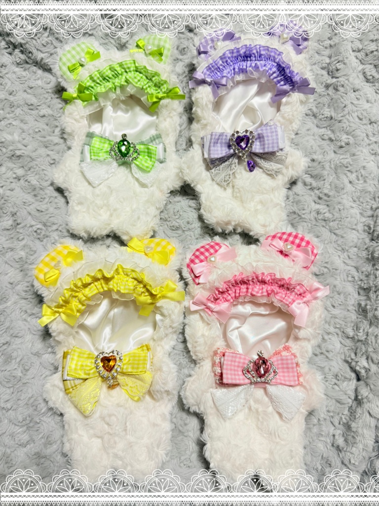 ギンガムチェックきぐるみ🤍❤️