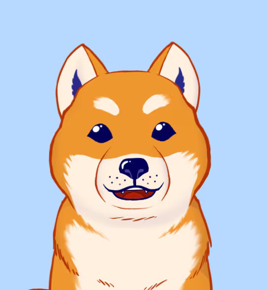 Orange Shiba live2D vtuber model