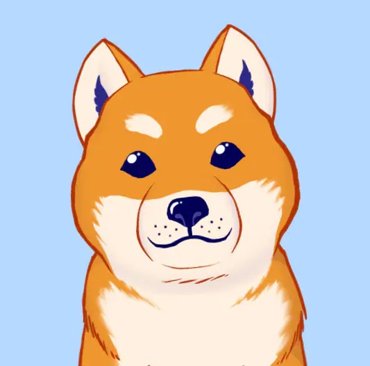 Orange Shiba live2D vtuber model