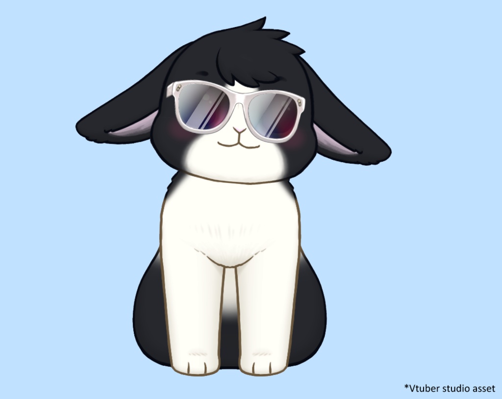 2D rabbit Vtuber model Pack 1 - Fully rigged