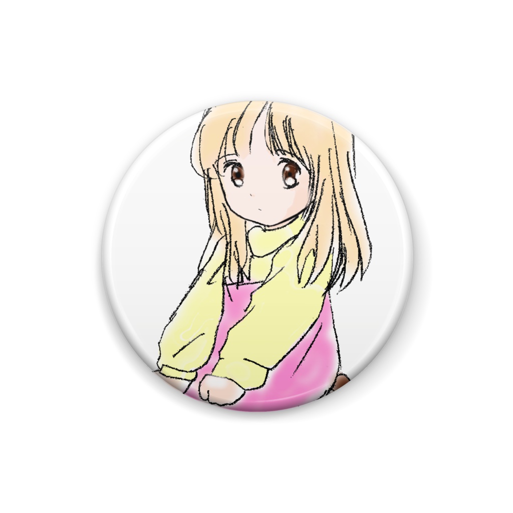 女の子缶バッヂ