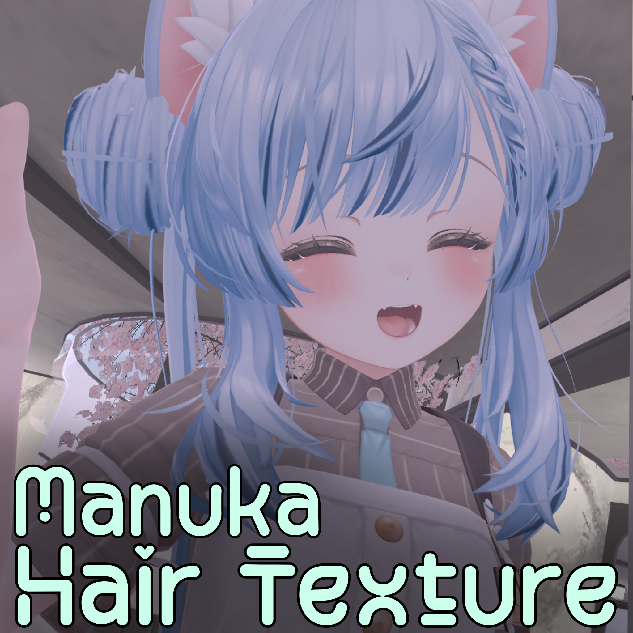 Manuka マヌカ Hair Light Blue Texture