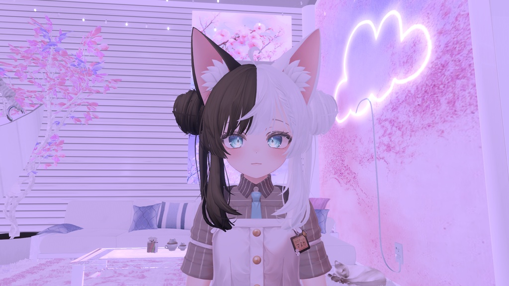 Manuka マヌカ Hair Black White Split Textures