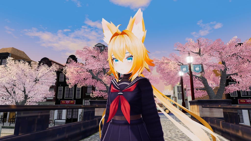 Rindo 竜胆 Hair Orange Hues Textures
